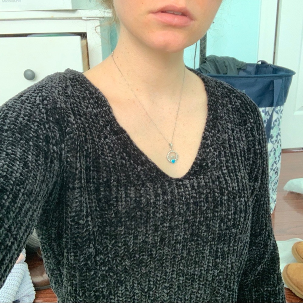Black Fuzzy Sweater